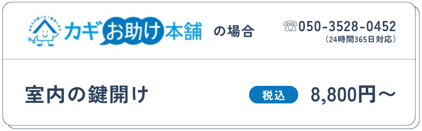 室内の鍵開け