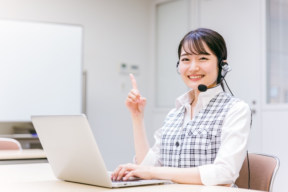 笑顔のオペレーター