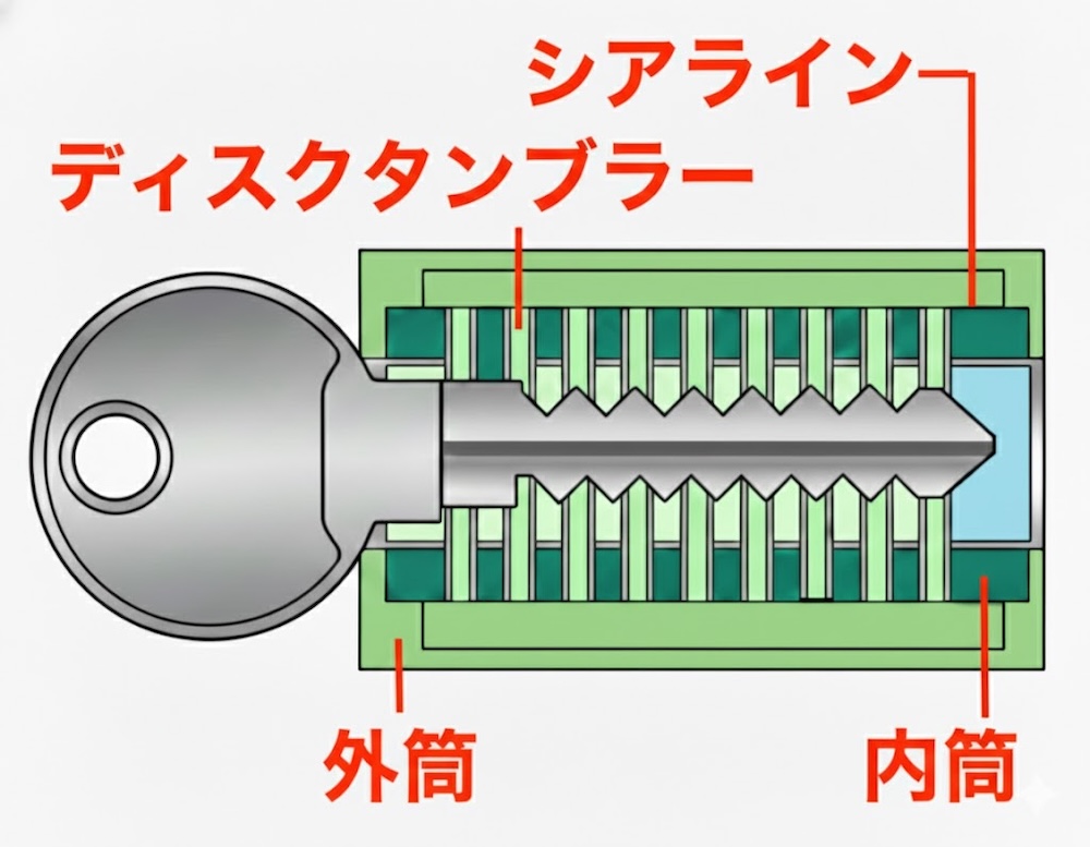 ディスクシリンダーの構造