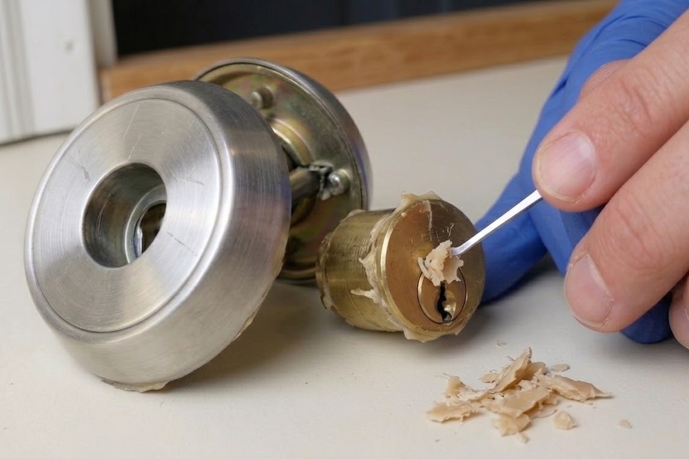 鍵穴の洗浄・修理